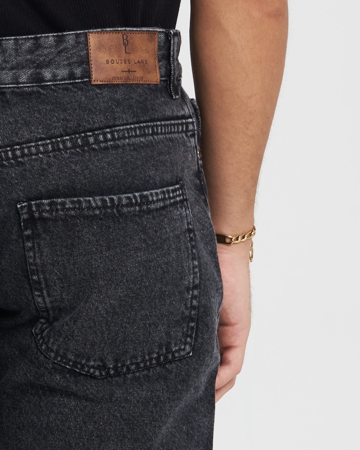 Washed Grey Unisex Wide Leg Jeans