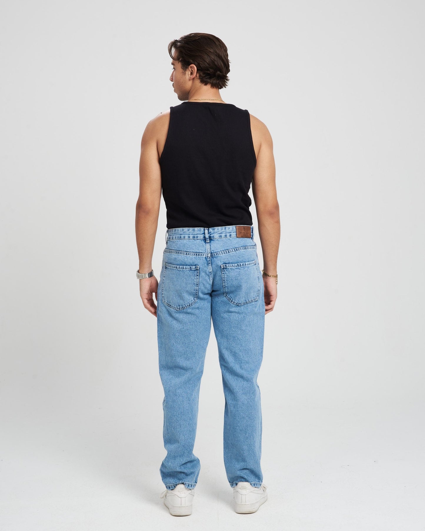 Light Blue Unisex Wide Leg Jeans